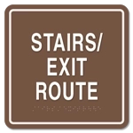 Stairs/Exit Route Egress Sign