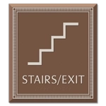 Stairs / Exit Sign w/Symbol