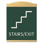 Stairs / Exit Sign w/Symbol
