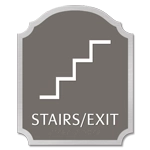 Stairs / Exit Sign w/Symbol