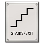 Stairs / Exit Sign w/Symbol