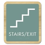 Stairs / Exit Sign w/Symbol