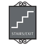 Stairs / Exit Sign w/Symbol