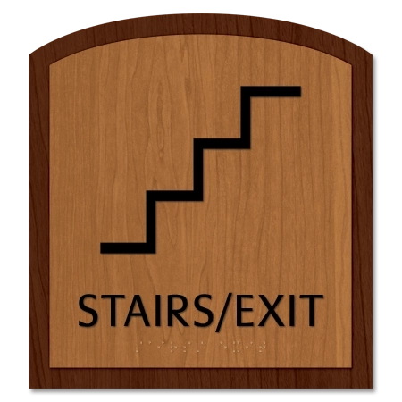 Stairs / Exit Sign w/Symbol