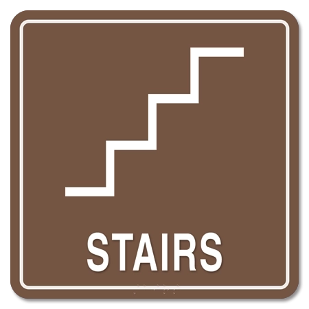 Stairs Sign w/ Symbol