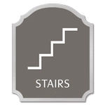Stairs Sign w/ Symbol