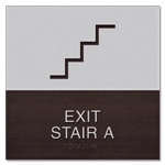 Stairway Exit Sign - DC Compliant