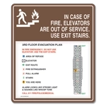 Standard Elevator Evacuation Plans - CA Compliant