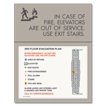 Standard Elevator Evacuation Plans - CA Compliant