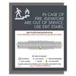Standard Elevator Evacuation Plans - CA Compliant
