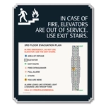 Standard Elevator Evacuation Plans - CA Compliant