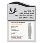 Standard Elevator Evacuation Plans - CA Compliant