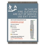 Standard Elevator Evacuation Plans - CA Compliant