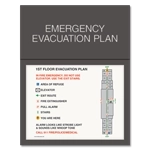 Standard Entrance Evacuation Plans - CA Compliant