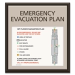 Standard Entrance Evacuation Plans - CA Compliant