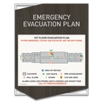 Standard Entrance Evacuation Plans - CA Compliant