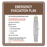 Standard Entrance Evacuation Plans - CA Compliant