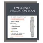 Standard Entrance Evacuation Plans - CA Compliant