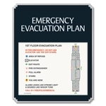 Standard Entrance Evacuation Plans - CA Compliant