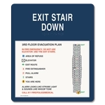 Standard Stairway Evacuation Plans - CA Compliant