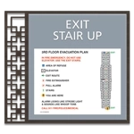 Standard Stairway Evacuation Plans - CA Compliant