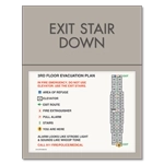 Standard Stairway Evacuation Plans - CA Compliant