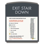 Standard Stairway Evacuation Plans - CA Compliant
