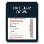 Standard Stairway Evacuation Plans - CA Compliant