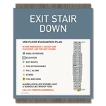 Standard Stairway Evacuation Plans - CA Compliant