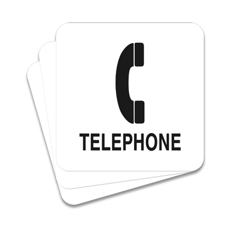 Telephone with Symbol - 3 Pack