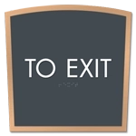 "To Exit" Egress Sign - CA Compliant