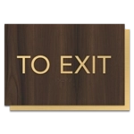 To Exit Egress Sign - CA Compliant