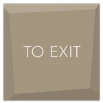 "To Exit" Egress Sign - CA Compliant