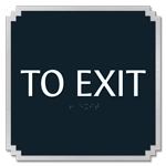 "To Exit" Egress Sign - CA Compliant