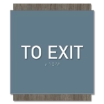 "To Exit" Egress Sign - CA Compliant