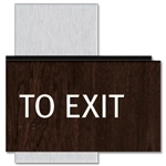 "To Exit" Egress Sign