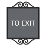 To Exit Egress Sign