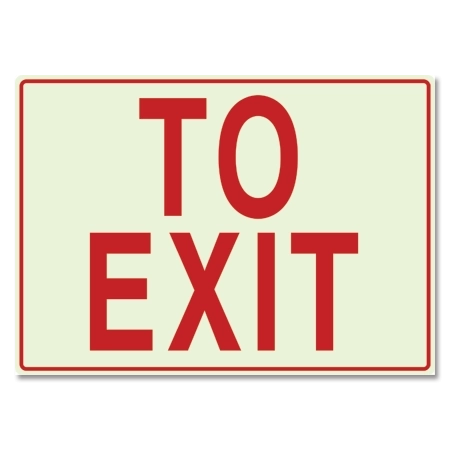 "To Exit" Sign - LaserGlow