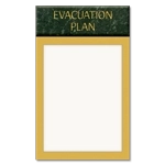 Vertical Evacuation Plan Holder for 8.5" x 14" Paper