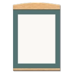 Vertical Message / Evac Holder for 11" x 8.5" Paper