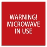 Warning! Microwave in Use