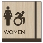 Women Sign w/Female & Dynamic ISA Symbols