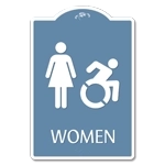 Women Sign w/Female & Dynamic ISA Symbols