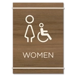 Women Sign w/Female & ISA Symbols