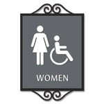 Women Sign w/Female & ISA Symbols