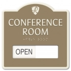 2-Line Common Room Sign w/Sliding Panel