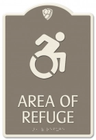 Area of Refuge Sign - Dynamic ISA Symbol