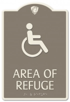Area of Refuge Sign - ISA Symbol