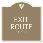 "Exit Route" Egress Sign - CA Compliant