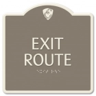 "Exit Route" Egress Sign - CA Compliant